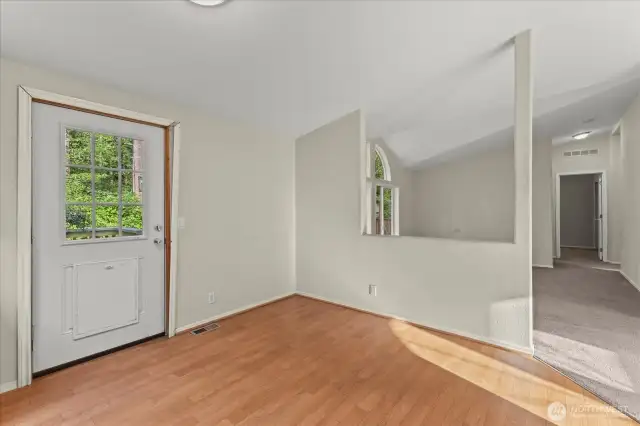 Room for a kitchen table for those quick morning meals!