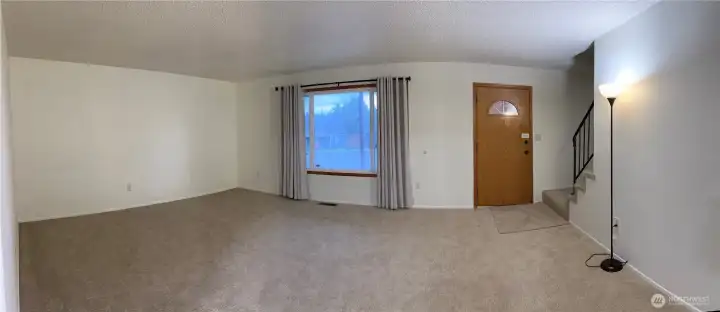 Family room and front entry