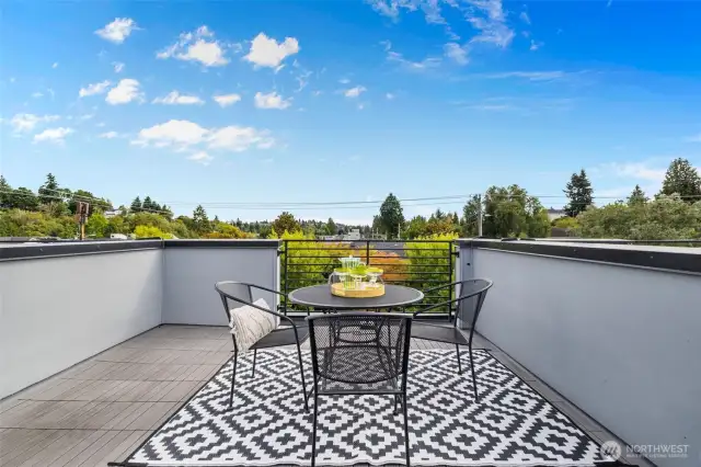This rooftop deck is perfect for catching those West Seattle sunsets!