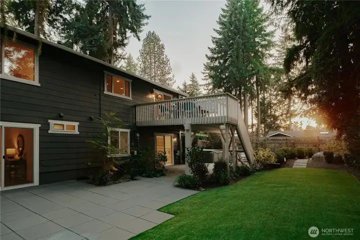 Low maintenance backyard