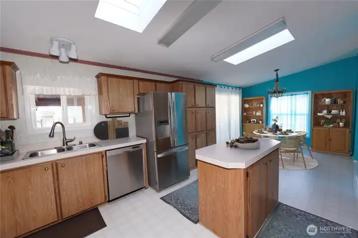 Virtual staged kitchen photo