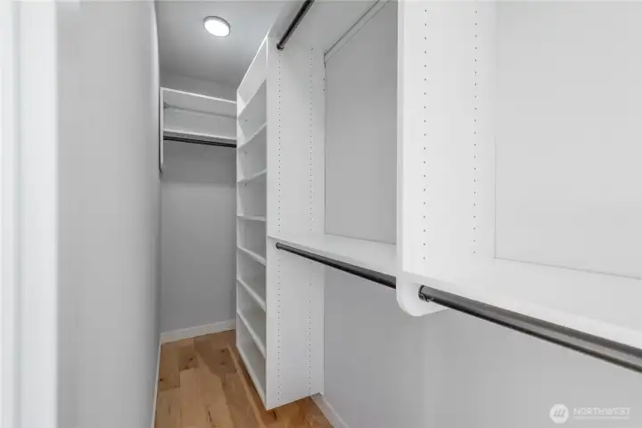 Ensuite closet.