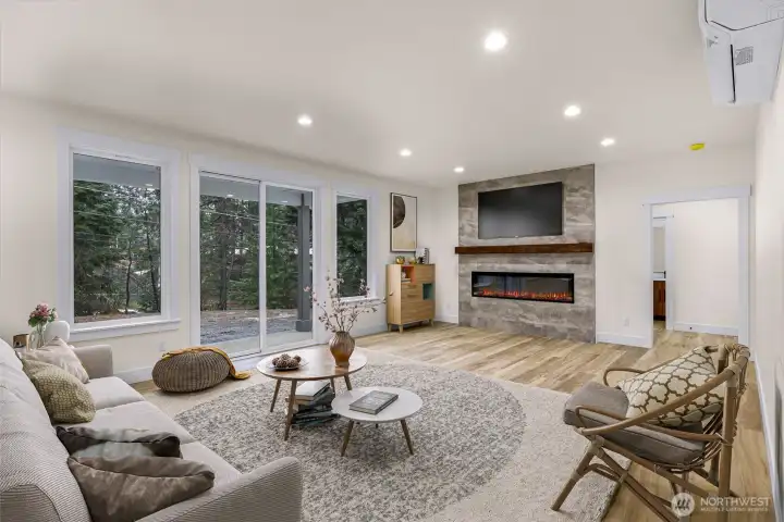 Living Room Virtual Staged