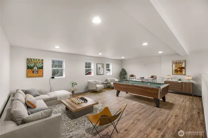 LOFT above Garage FINISHED BONUS ROOM Virtual Staged
