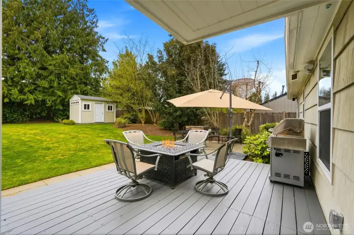 Step outside and the lifestyle only gets better. A west-facing deck captures golden afternoon light, creating the perfect setting for relaxing or entertaining.