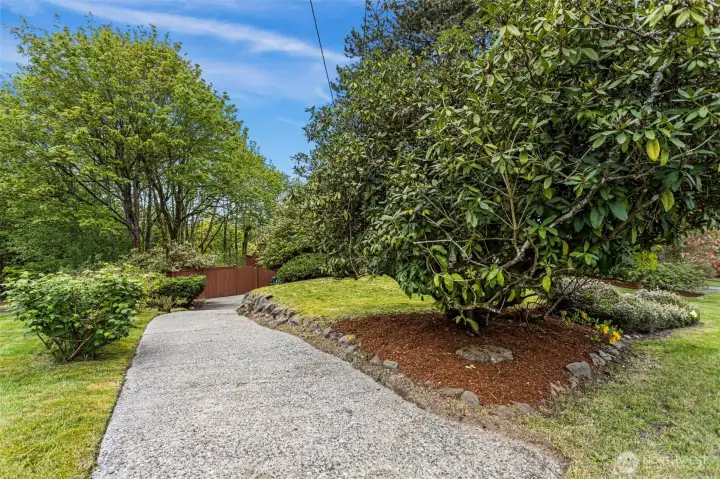 Bonus extra paved driveway on the west side of the house.
