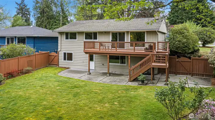 View of the back of the home.