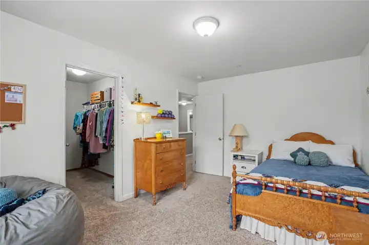 Bedroom #1 with walk-in closet