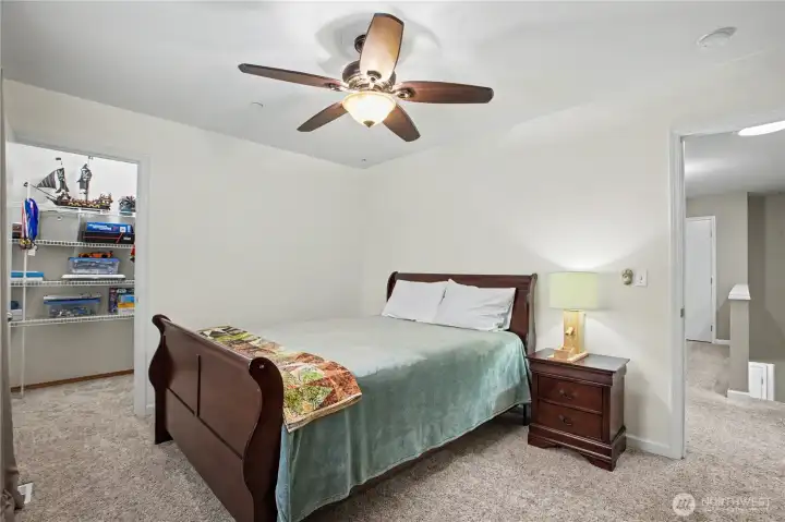 Bedroom #3 with walk-in closet