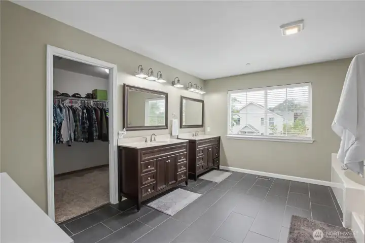 Primary Ensuite with dual vanities