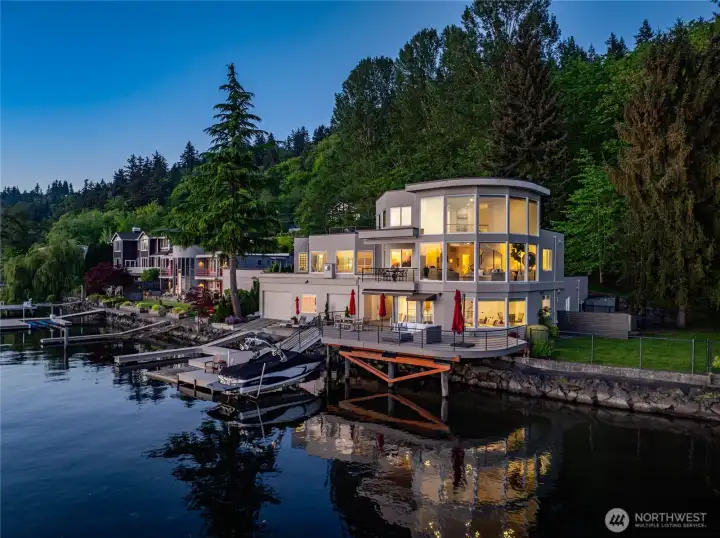 Three levels of lakefront living, a private dock, 140 feet of waterfront and a view that never gets old. Welcome to Lake Sammamish.