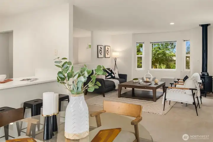 Inviting interiors, sophisticated, yet comfortable!