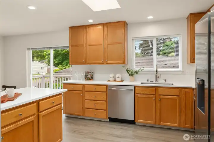 A kitchen designed to bring people together! The party always happens in the Kitchen!