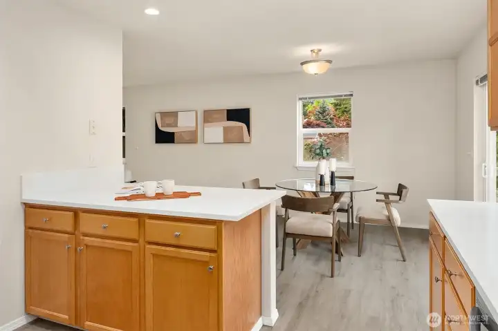 Expansive prep space for the Chef!