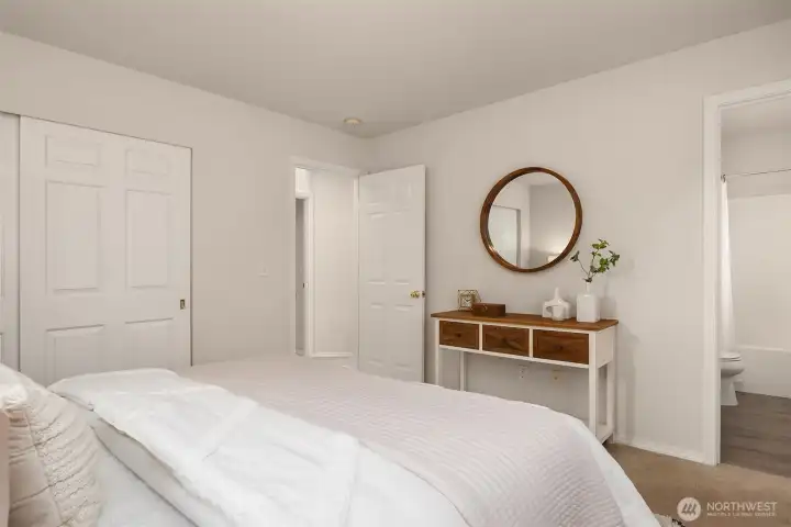 Adapts to modern lifestyles. Full bath in this Primary suite.