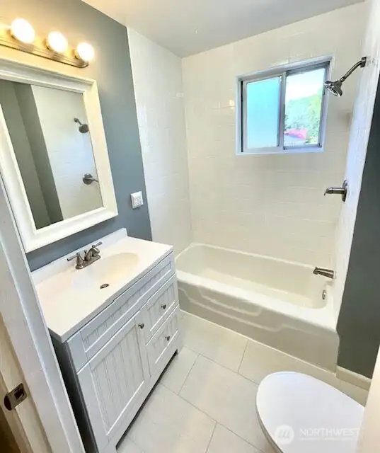 The full bath was updated in 2017.