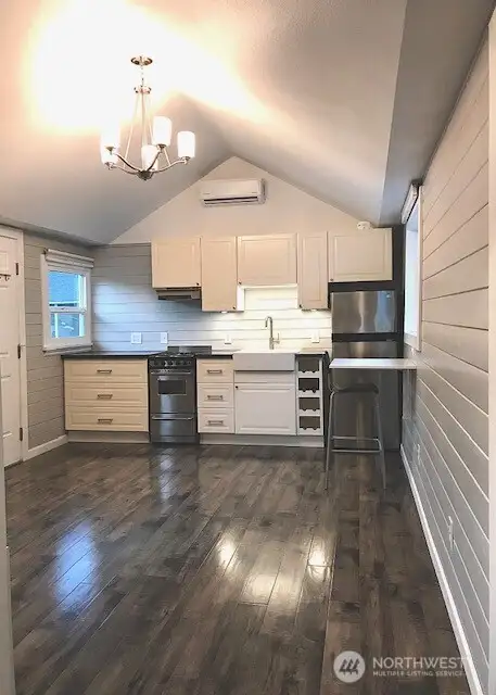 This is an inside view of the newly remodeled tiny homes.