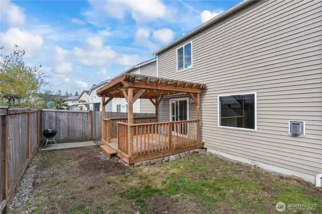 Fully fenced yard