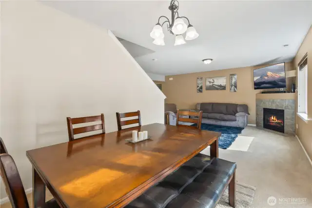 Located right by the covered porch!