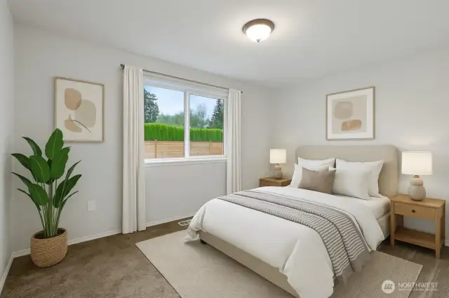 bedroom 2 virtually staged