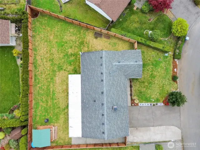 large lot with custom fencing