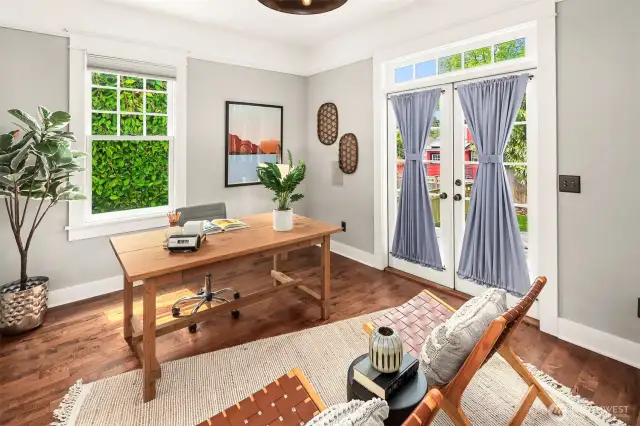 Another view of this gorgeous room. Windows are high quality and have been updated throughout!