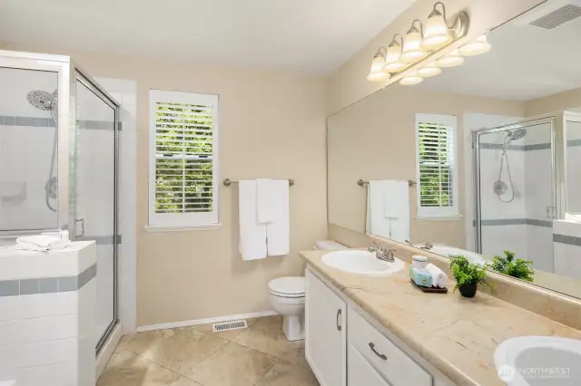 Primary Bathroom double sink vanity