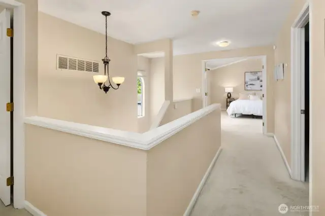 Upstairs showing primary in the way back