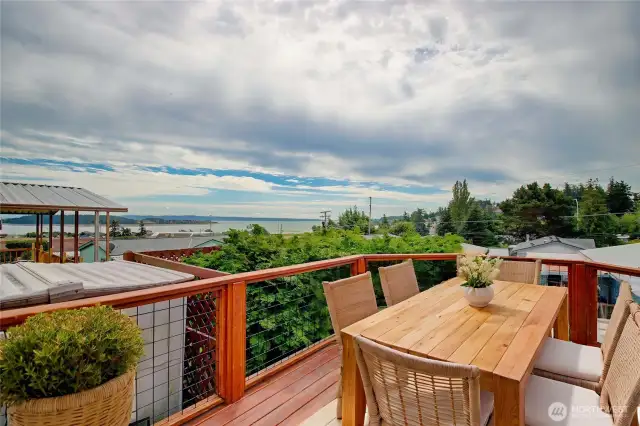 Enjoy the outside spaces and the view!