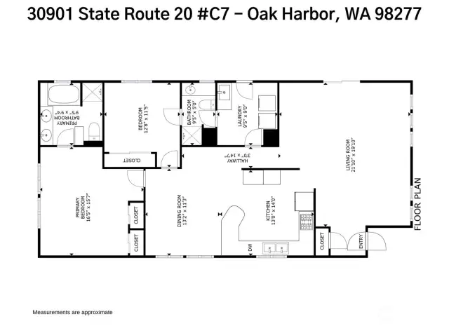 Floorplan - measurements are approximate.