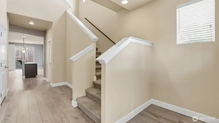 Freshly painted welcoming entryway