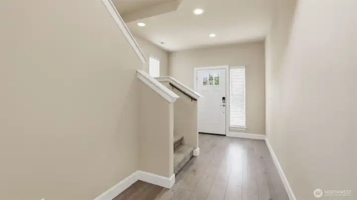 Bright entryway into the home