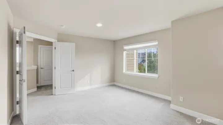 Double door entry, freshly painted bonus room/4th bedroom