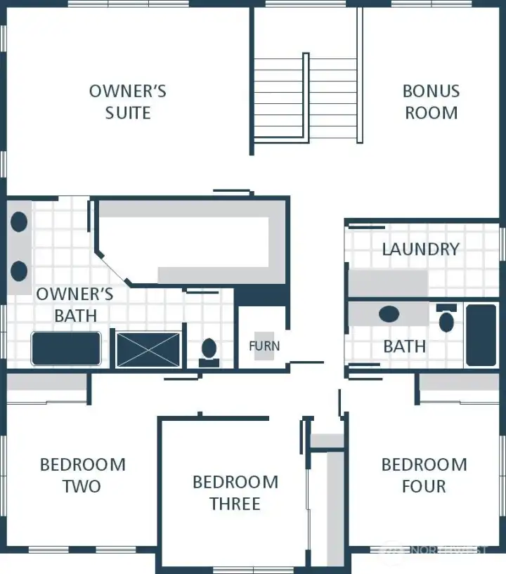 IMAGE IS A RENDERING Photographs are for illustrative purposes only. Features, finishes, interior/exterior colors, landscaping and floorplan shown may vary from actual homes built.