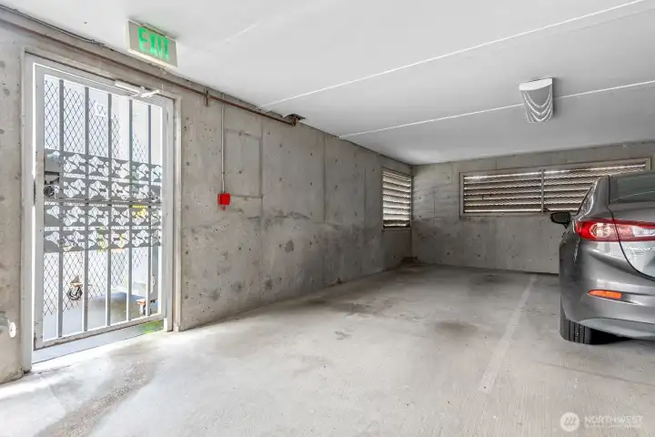 Gated Garage parking space is included!