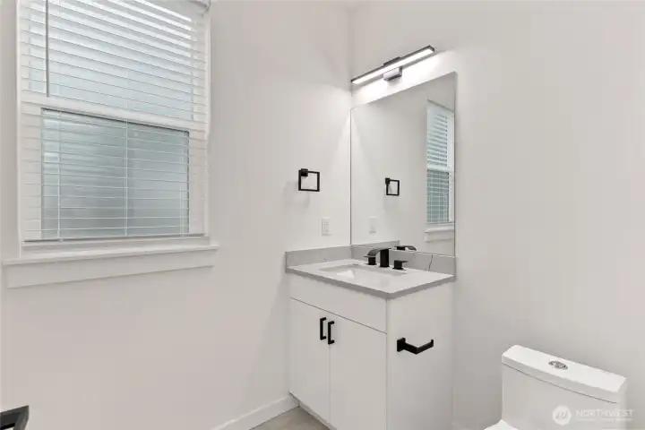 1/2 bath on second floor