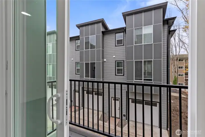 Balcony off living room 2nd floor