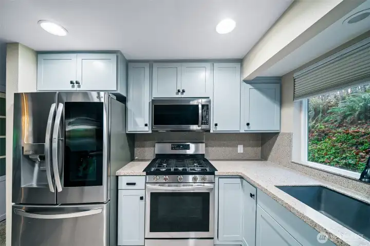 All appliances are included, including this state of the art LG refrigerator