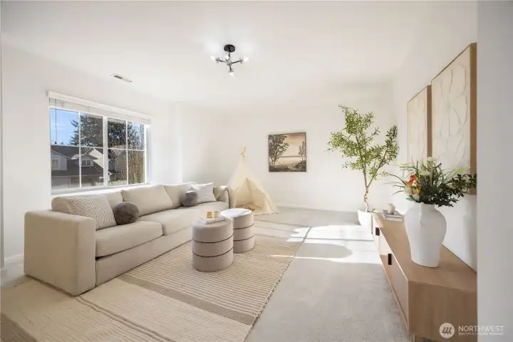 Sun filled bonus room