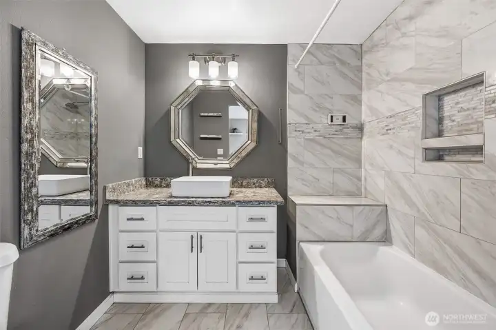 Primary bathroom on main floor.