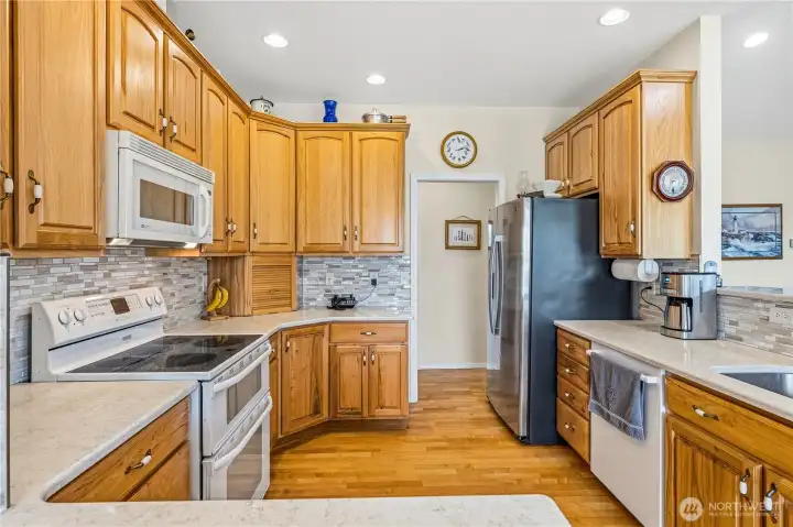 Full view of kitchen