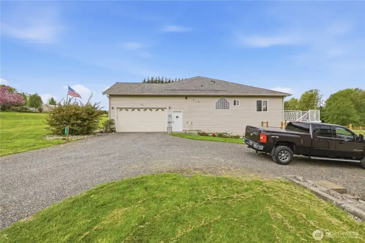 View of garage from driveway