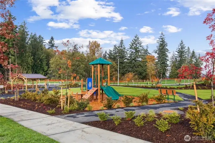 Community Park with covered picnic area.