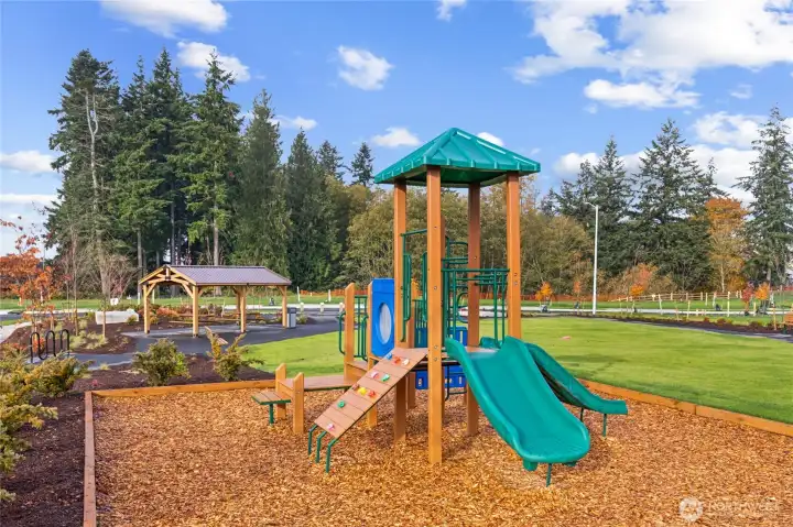 Bakerview has play area, covered picnic shelters, sport court and pickleball!