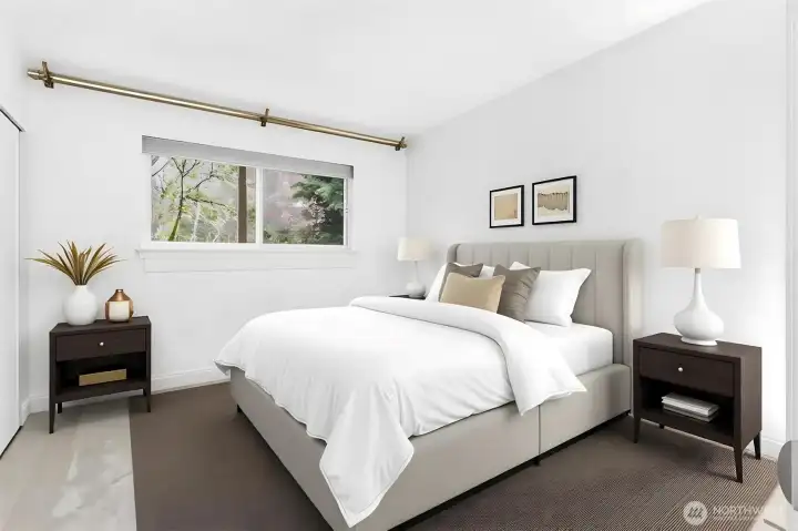 Bedroom - Virtually staged