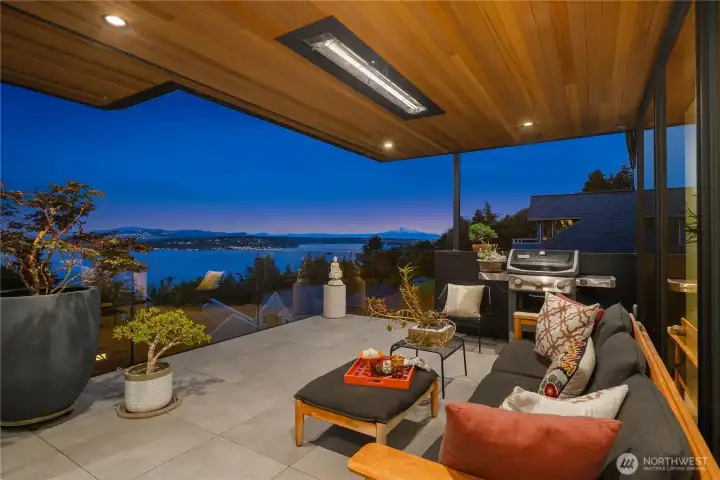 Covered and heated deck. Perfect year round in any kind of weather. Covered and heated deck. Perfect year round in any kind of weather.
