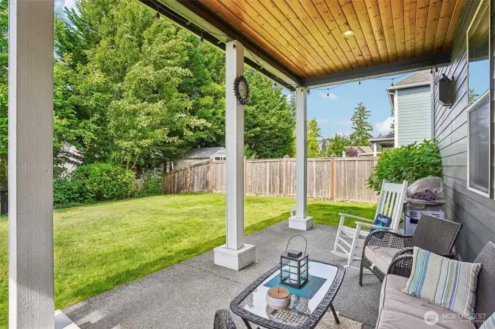 Covered Back Patio, great place to grill and entertain! Covered Back Patio, great place to grill and entertain!