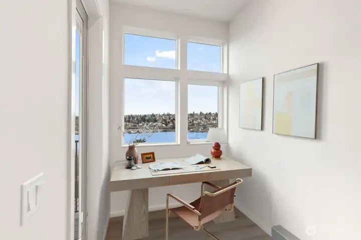 4th floor sitting room with balcony access- pic is of similar unit