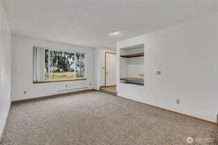 Oversize picture window in living room for added ambient light! Oversize picture window in living room for added ambient light!
