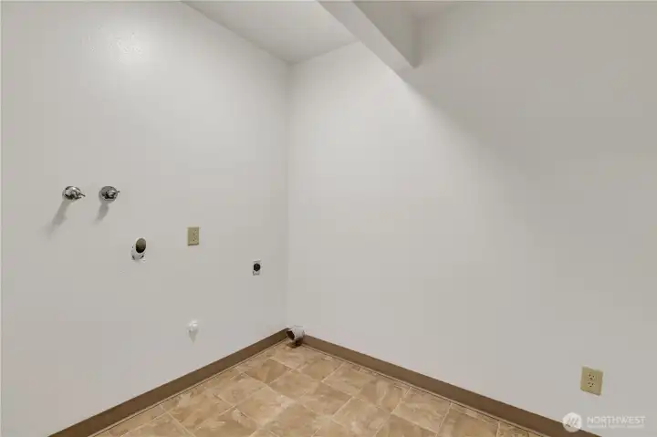 Large dedicated laundry room with space for washer AND dryer AND drying racks! Large dedicated laundry room with space for washer AND dryer AND drying racks!
